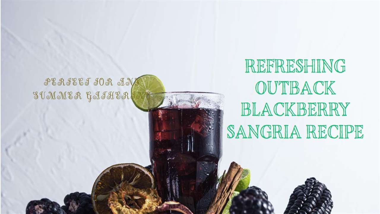 Outback Blackberry Sangria Recipe